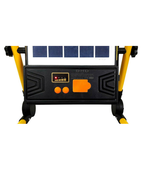 100W LED EMERGENCY FARO MIT SOLARE PANNEL RECARICABILE TORCIA SOS