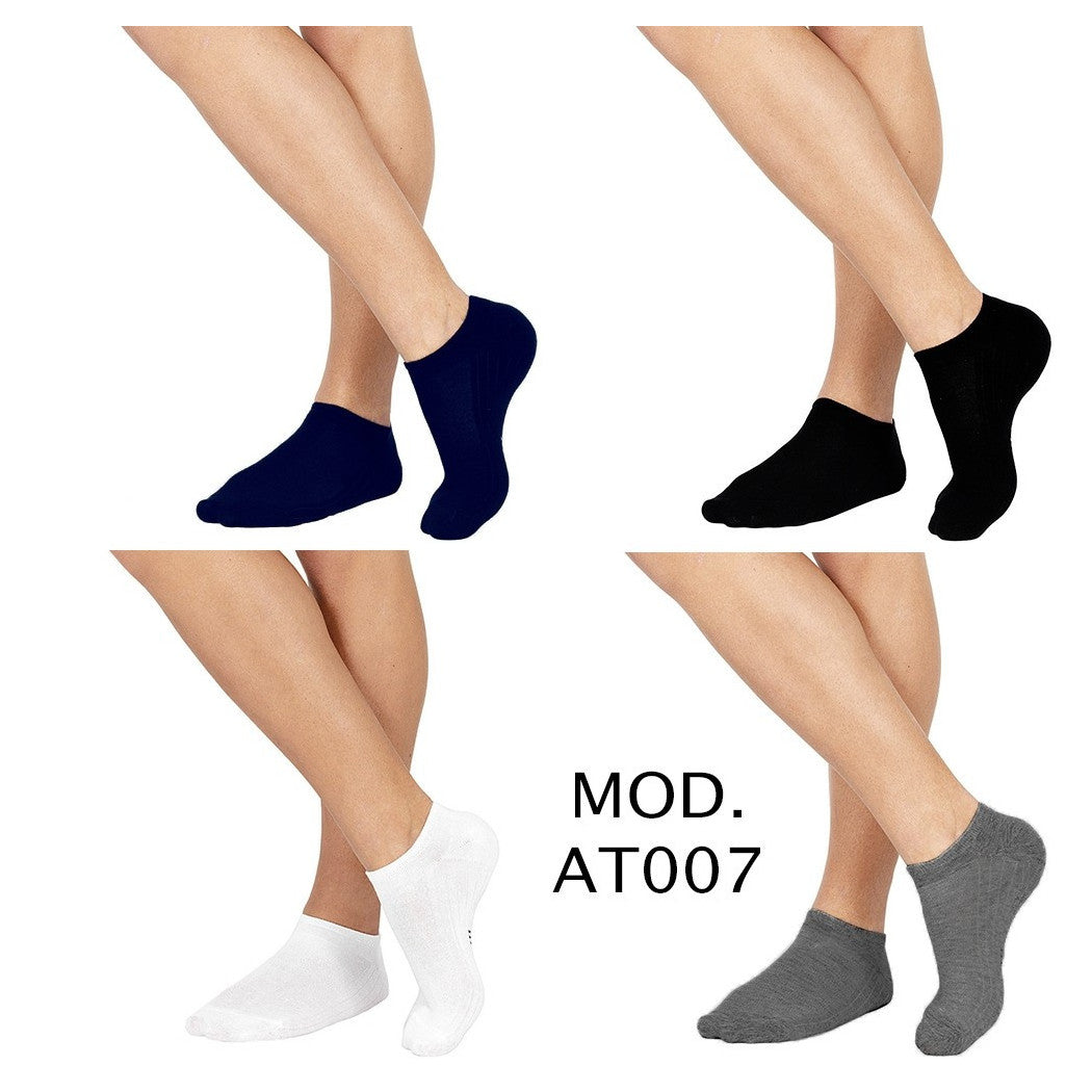 12 PAAR BEQUEME SOCKEN MIT NIEDRIGEM KRAGEN IN 4 FARBEN VON 40 BIS 46 AT007