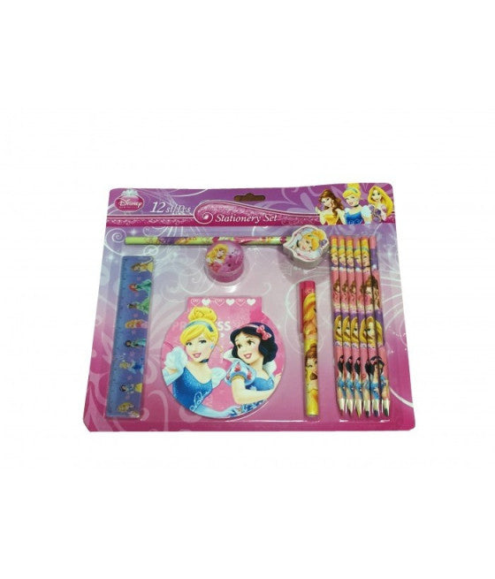 12-TEILIGES SCHREIBWAREN-SET FÜR DIE SCHULE MIT DISNEY-FIGUREN IN BLISTERPACKUNG