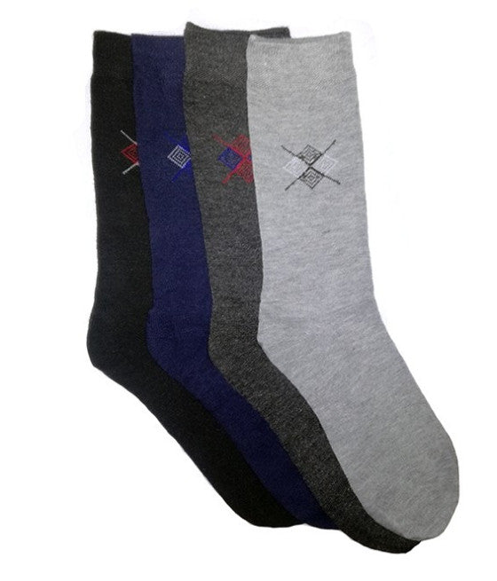 12 PAAR FARBIGE HERREN-BAUMWOLL-HALBSTRÜMPFE FR1098-111