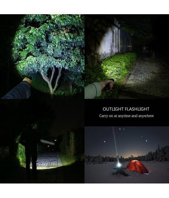 1200 lmn ultra führte militärische taktische Fackel wasserdicht mit 5 mod.