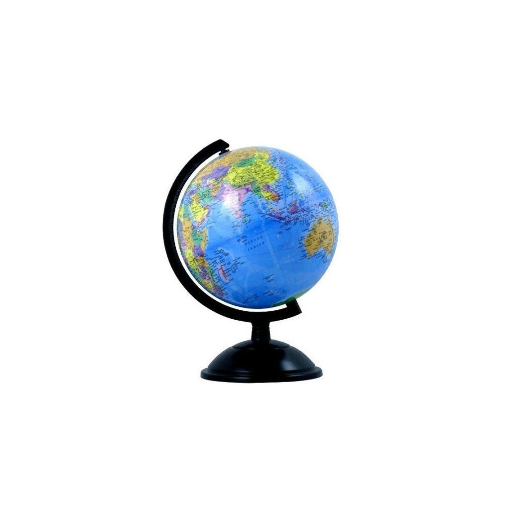 14 CM DURCHMESSER DREHBARER POLITISCHER GLOBUS TISCHGLOBUS BODENSPIEL HEIM