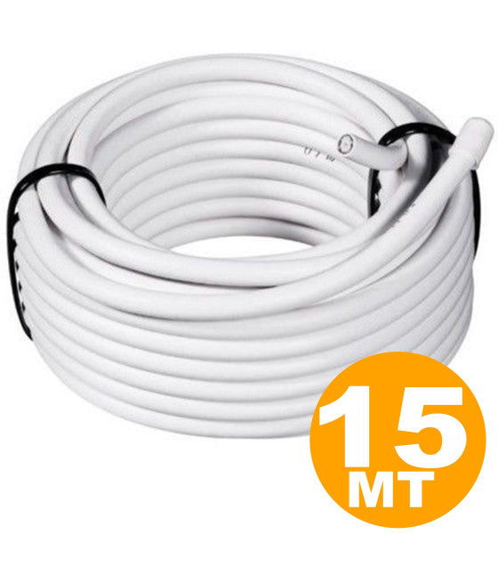 15 METER KOAXIALES VERLÄNGERUNGSKABEL FÜR DIGITALE TERRESTRISCHE FERNSEHANTENNE 75 OHM