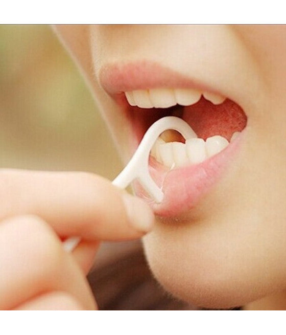 16PCS ZAHNSEIDE KOPF REINIGUNG ZÄHNE ZAHNFLEISCH