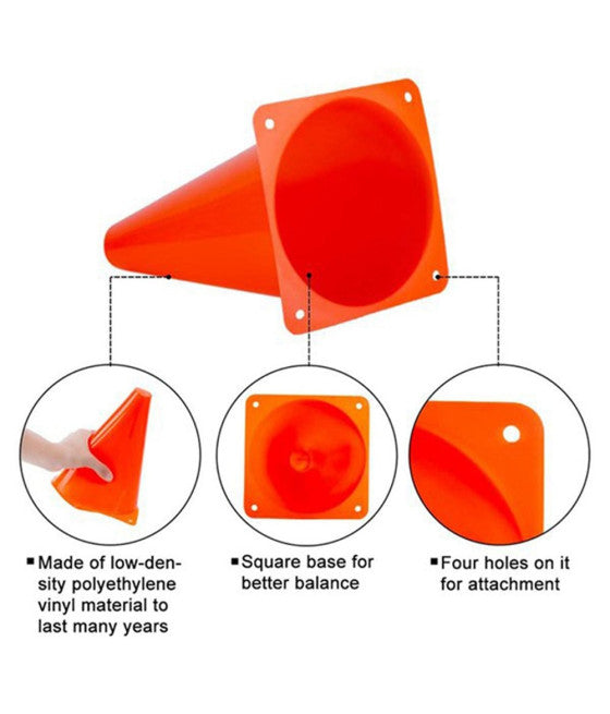 2 STÜCK ORANGE HINDERNISKEGEL 30 CM FÜR SPEED AGILITY Sprinttraining