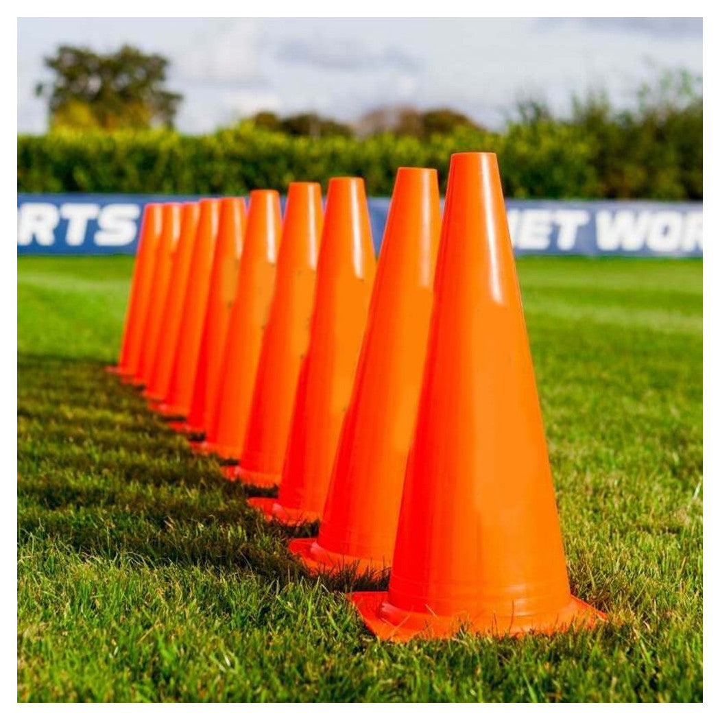 2 STÜCK ORANGE HINDERNISKEGEL 30 CM FÜR SPEED AGILITY Sprinttraining