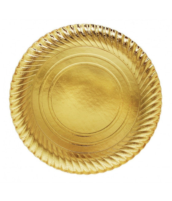 2 STÜCK KUCHENBLECH DURCHMESSER 30 CM GOLDENE RUNDE ZYKLISCHE PLATTE