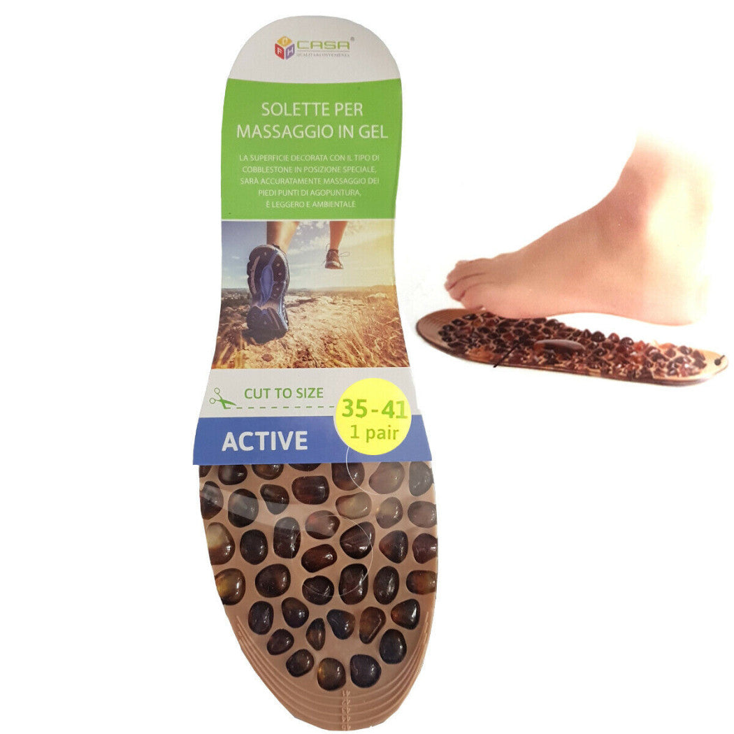 2 GEL-EINLAGEN AKTIVE MASSAGE FUSSBETT UNTERSTÜTZUNG MÄNNER FRAUEN SCHUHE GRÖSSE 35 41