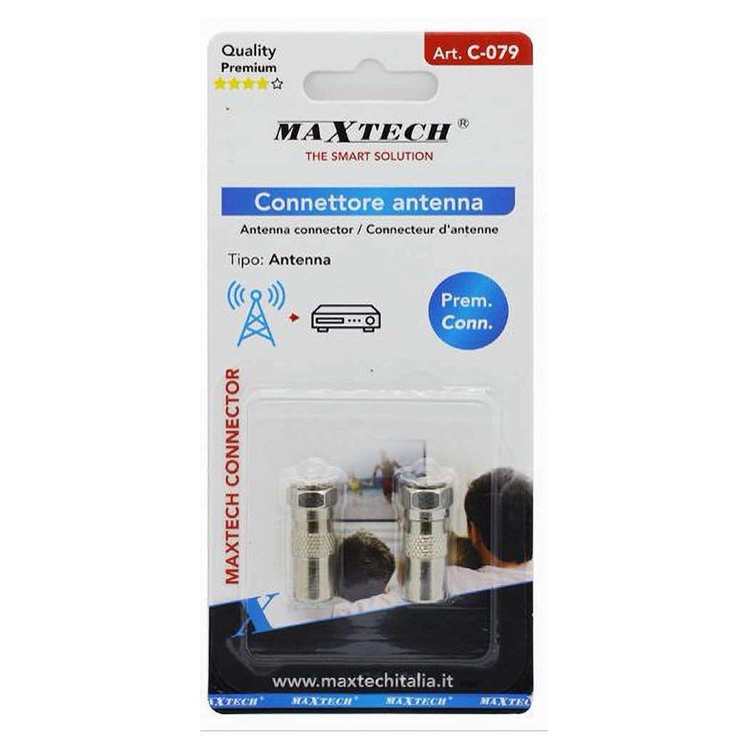 2 STÜCK SATELLITEN-TV-ANTENNENANSCHLUSS-ADAPTER C-079