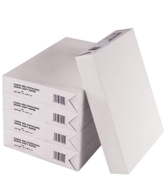 2500 BLATT WEISSES PAPIER A4 FORMAT FÜR KOPIERER BÜRODRUCKER 5 STCK.