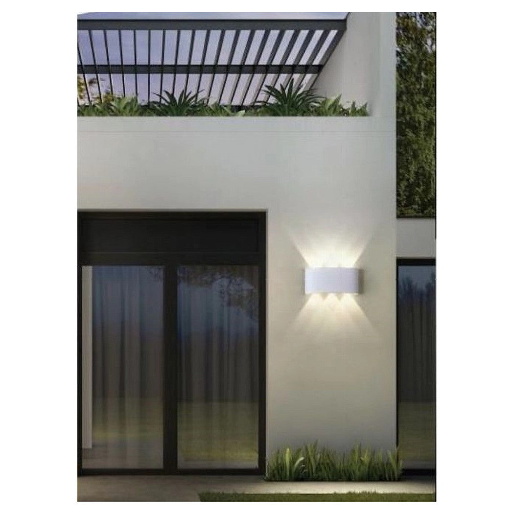 16W UP&DOWN WANDLEUCHTE WEISS AUSSENLEUCHTE 3000K 6500K 4000K ES68