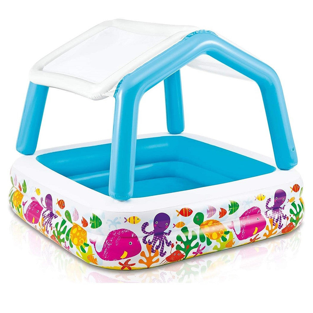 157X157X122CM 157X157X122CM MEHRFARBIG AUFBLASBARER SONNENSCHIRM AQUARIUM POOL 57470