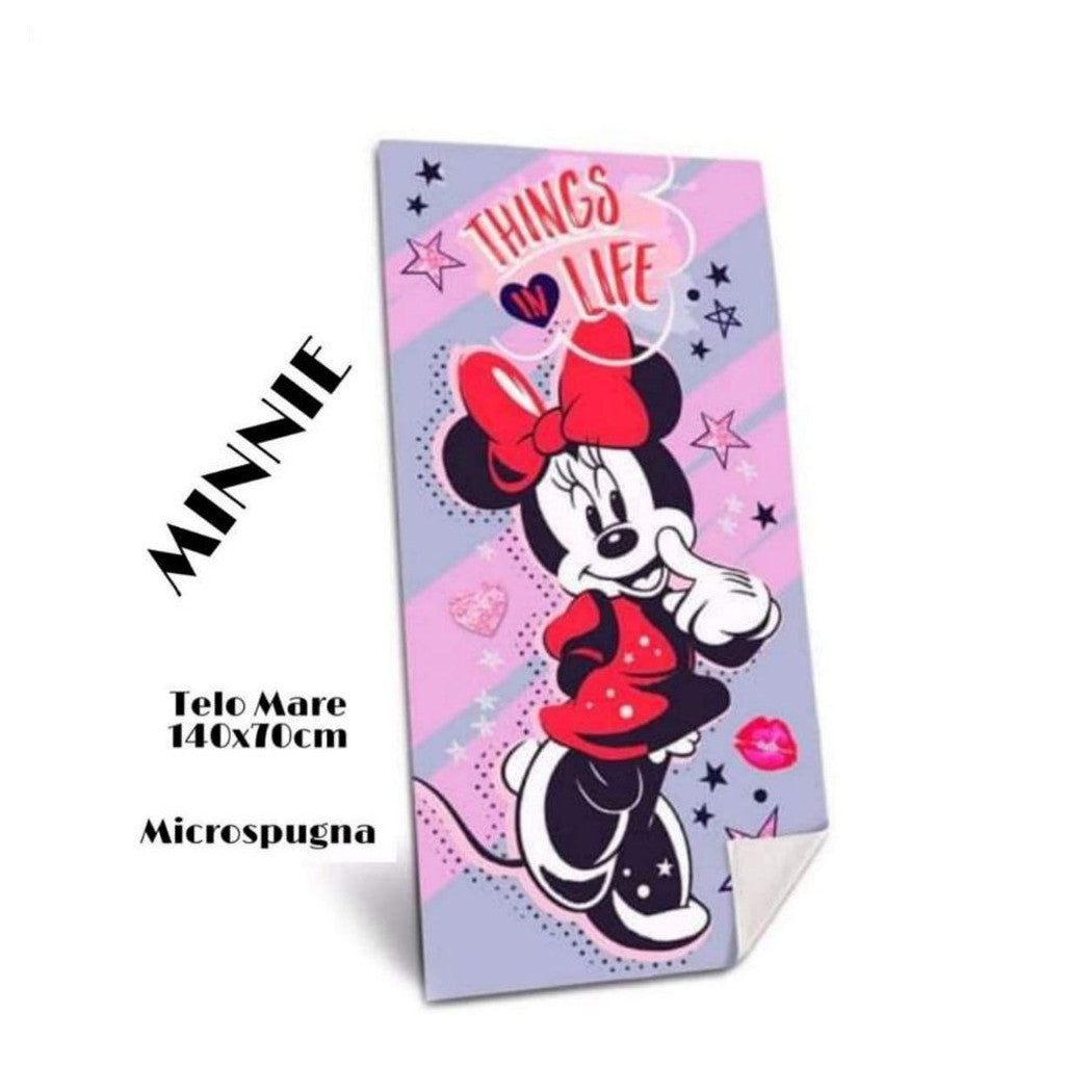 140*70 BAUMWOLLE STRANDTUCH MINNIE MOUSE + KOSTENLOSE TASCHE