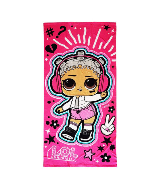 140*70 BAUMWOLLE STRANDTUCH LOL ÜBERRASCHUNG + KOSTENLOSE TASCHE
