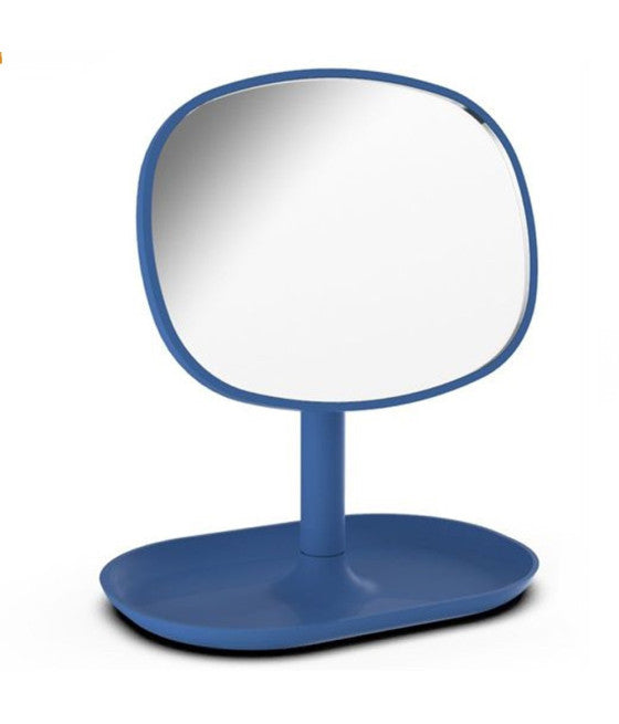 19,5CM BLAU TISCH MAKE-UP SPIEGEL NACH HAUSE BAD MÖBEL TABLETT
