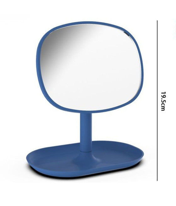 19,5CM BLAU TISCH MAKE-UP SPIEGEL NACH HAUSE BAD MÖBEL TABLETT