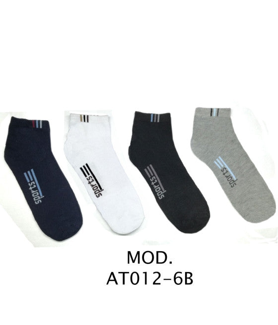 12 PAAR BEQUEME HERRENSOCKEN MIT NIEDRIGEM KRAGEN IN 4 SPORTFARBEN VON 40 BIS 46