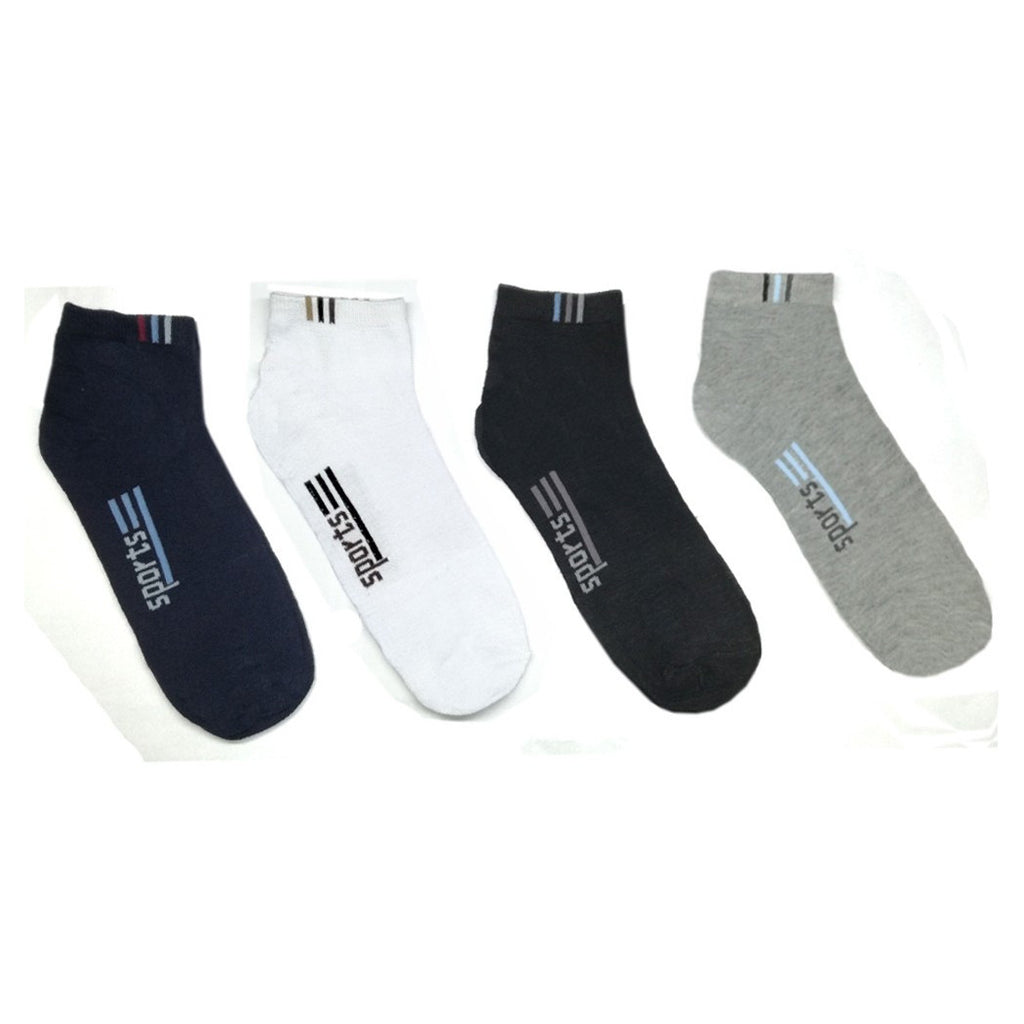 12 PAAR BEQUEME HERRENSOCKEN MIT NIEDRIGEM KRAGEN IN 4 SPORTFARBEN VON 40 BIS 46