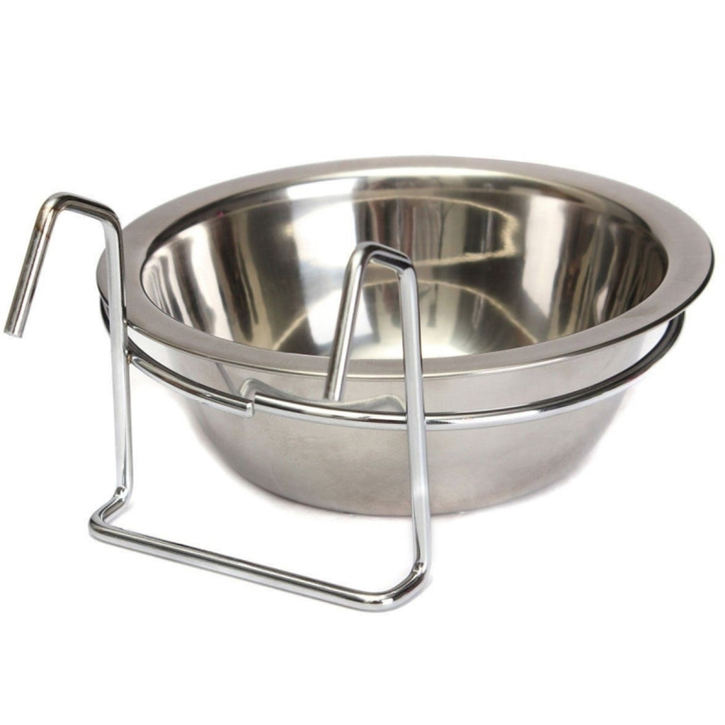 16 CM NAPF MIT ERHÖHTEM HAKEN HUND KATZE VOGEL WASSER STAHL RUTSCHFEST