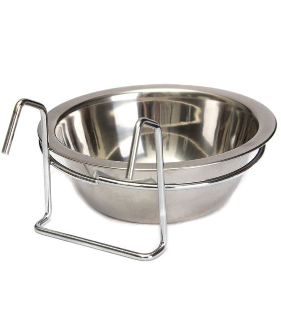 16 CM NAPF MIT ERHÖHTEM HAKEN HUND KATZE VOGEL WASSER STAHL RUTSCHFEST
