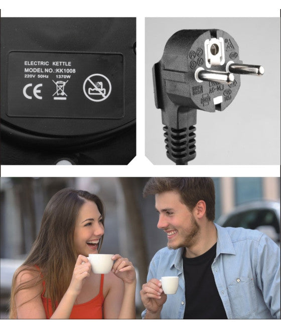 1.2L EDELSTAHL-WASSERKOCHER FÜR TEE UND AUFGÜSSE 1370W