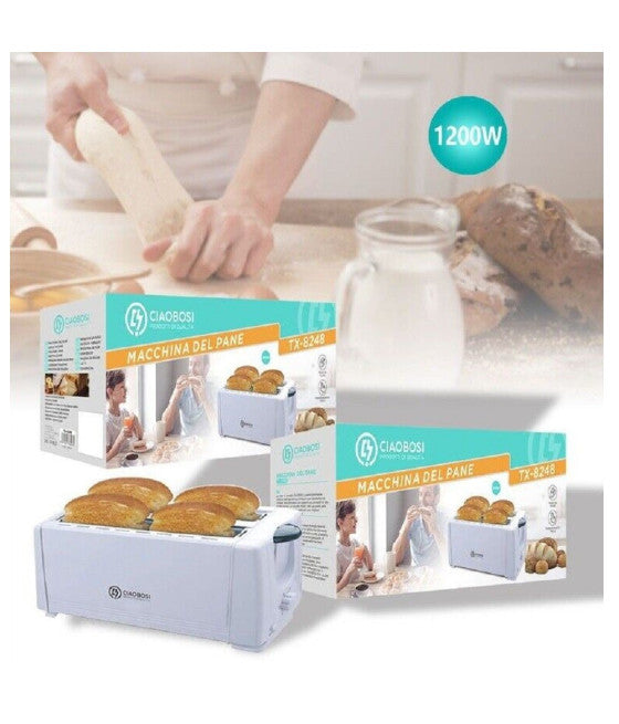 1200W MULTIFUNKTIONS-BROTTOASTER KRÜMELFACH TX8248