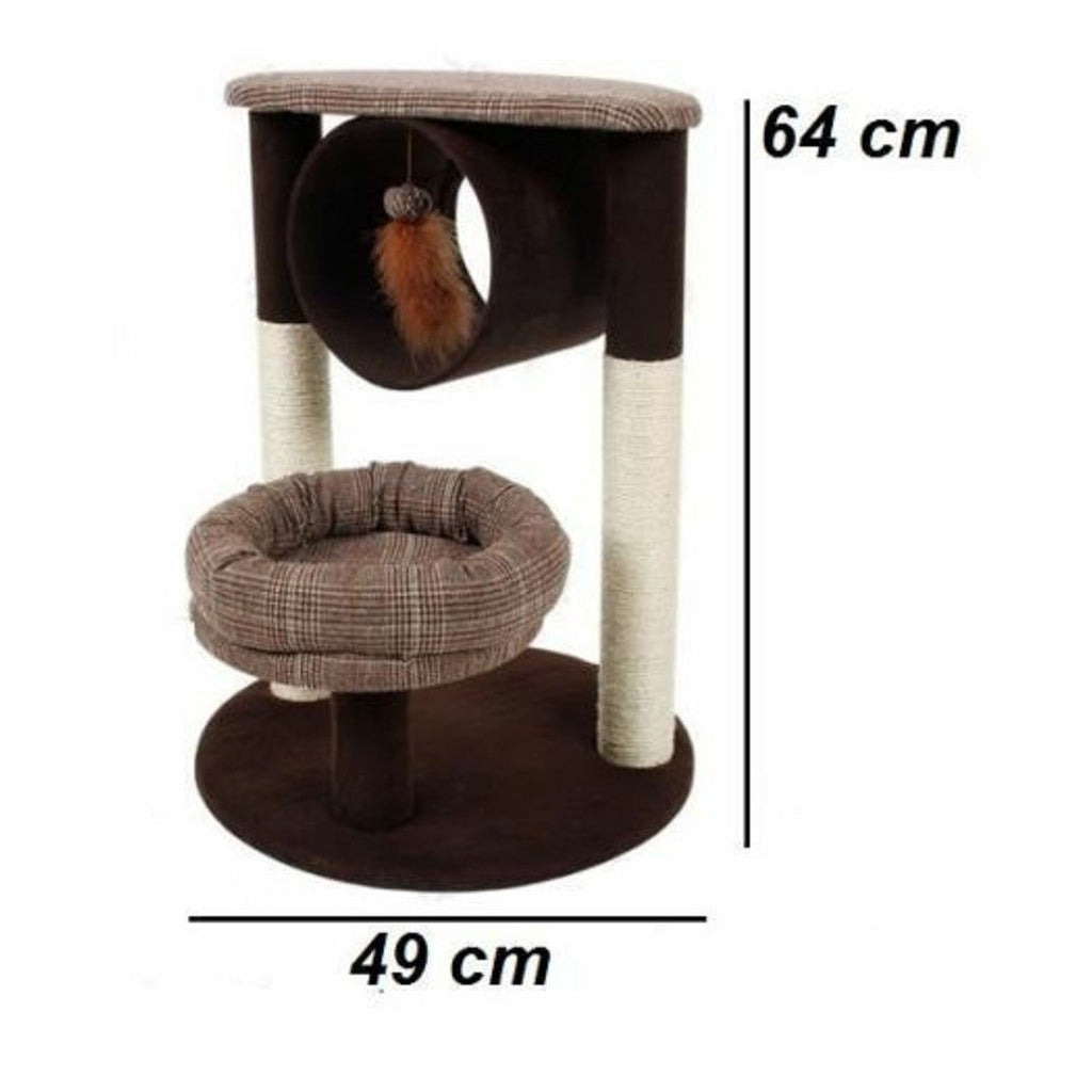 2-BAUM-KATZENKRATZBAUM STABILER 2 SOCKEL RUHETUNNEL KATZENSPIEL