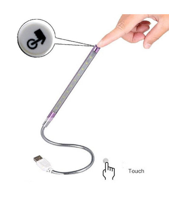 10 LED USB TOUCH LAMPE FÜR LAPTOPS LAPTOPS PC LED-830