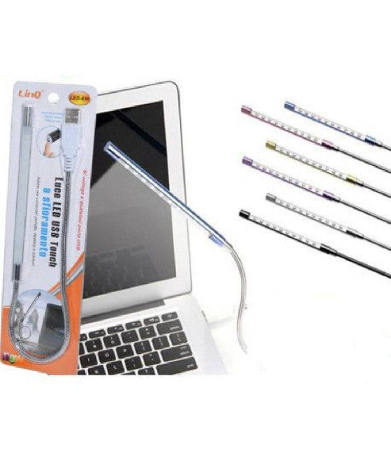 10 LED USB TOUCH LAMPE FÜR LAPTOPS LAPTOPS PC LED-830