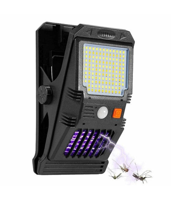 128 SMD LED SOLAR GARTENLICHTLAMPE MIT MOSKITONETZ