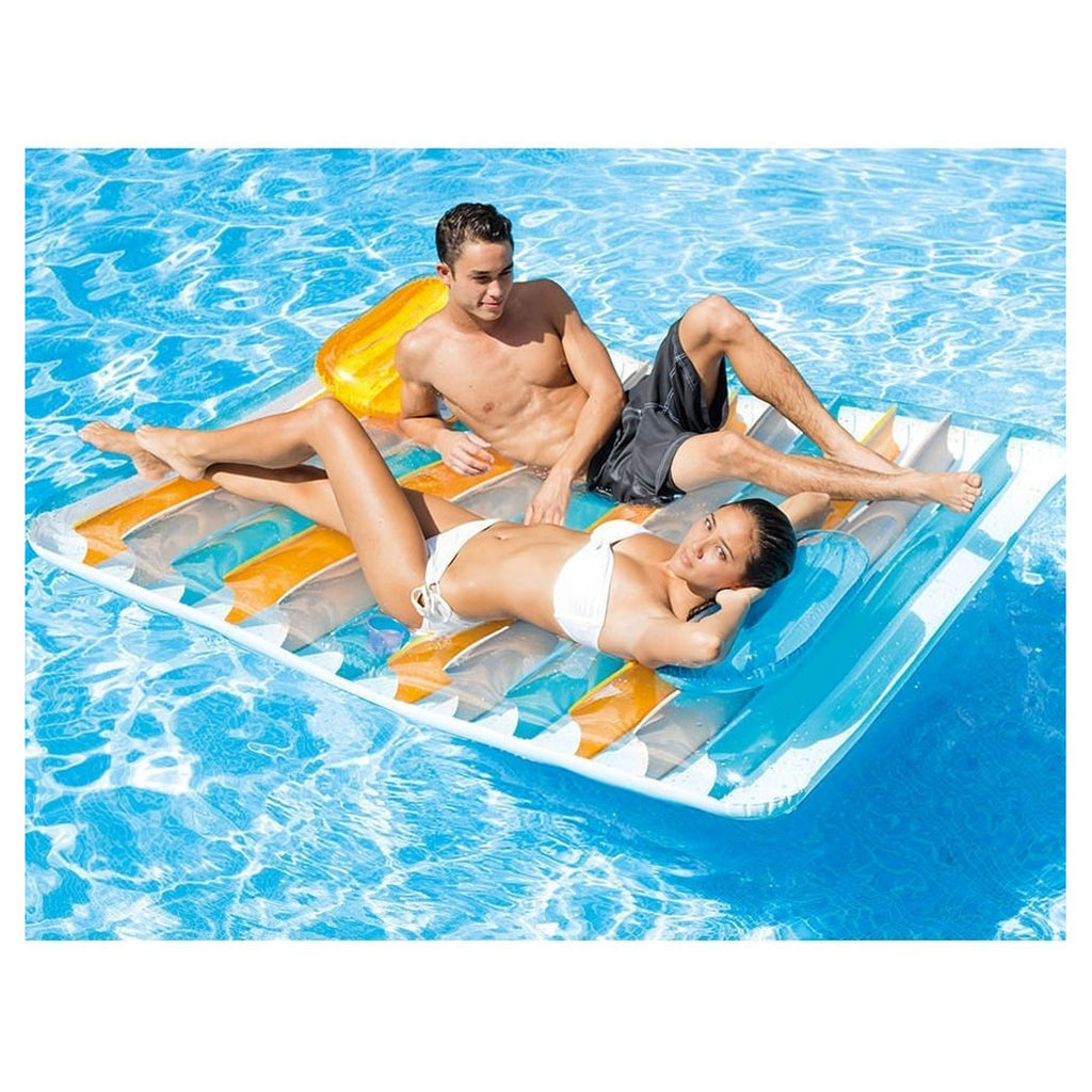 2-SITZER LUFTMATRATZE MIT DOPPELKISSEN 198 X 160 CM MULTICOLOR