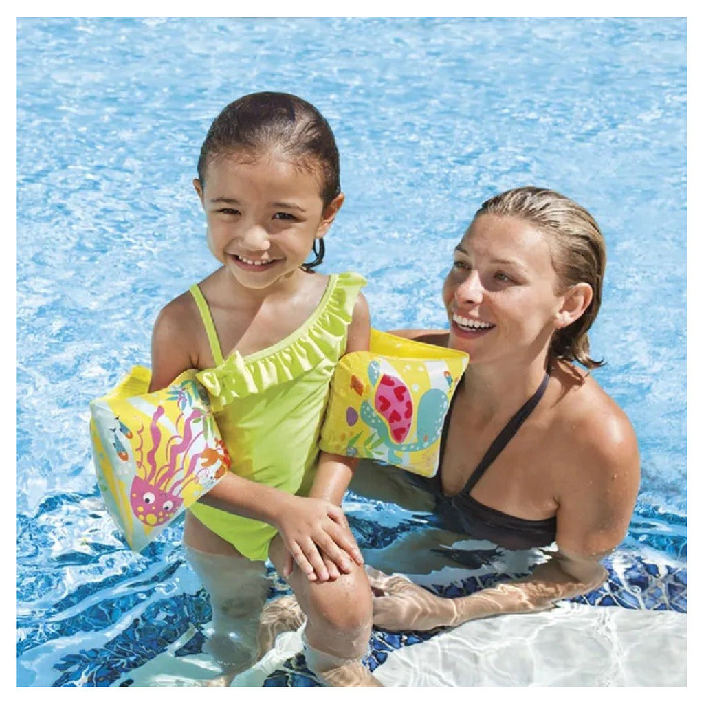 23X15 CM AUFBLASBARES KINDERSCHWIMMBECKEN MIT MEERESBODEN ARMLEHNEN 56666