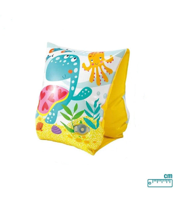 23X15 CM AUFBLASBARES KINDERSCHWIMMBECKEN MIT MEERESBODEN ARMLEHNEN 56666