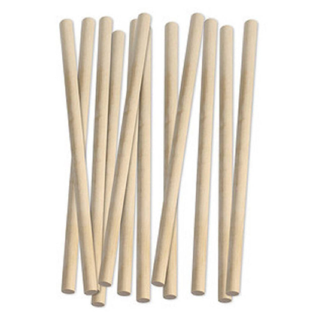 12BASTONCINI IN LEGNO NATURALE ATTIVITÀ CREATIVE STECCHETTE 12.5X300MM