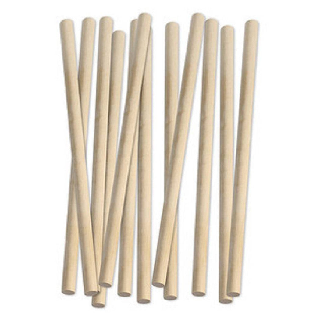 12BASTONCINI IN LEGNO NATURALE ATTIVITÀ CREATIVE STECCHETTE 12.5X300MM