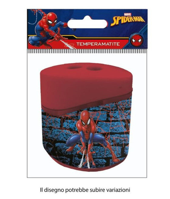 2-Loch-Oval-Bleistiftspitzer mit Spiderman-Tank-Kinder 960481