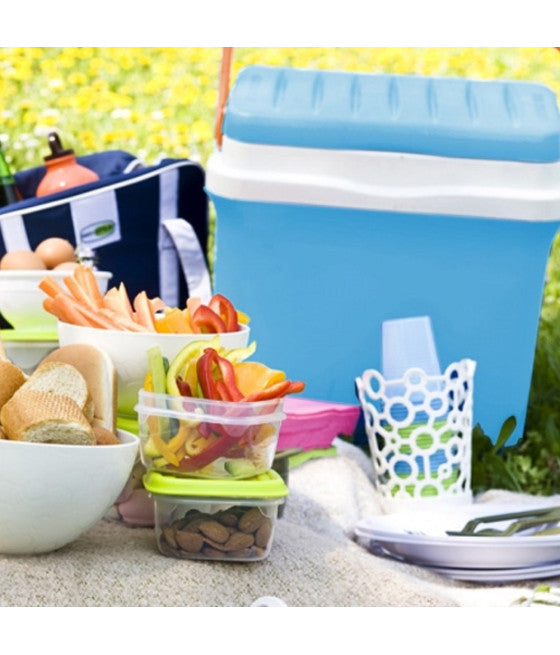 22.5LT TRAGBARER KÜHLSCHRANK BLAU AUTO WOHNMOBIL PICKNICK CAMPING