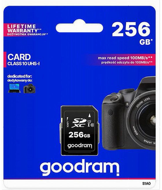 256 GB SD-KARTE-SPEICHERKARTE FÜR KAMERAS DER KLASSE 10 S1A0-256 GB