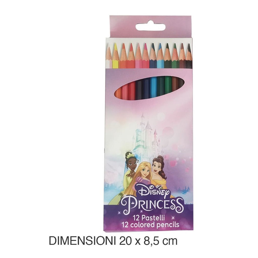 12 Buntstifte Farbstifte Buntstifte Prinzessinnen Zeichnung Schule Mädchen 955661