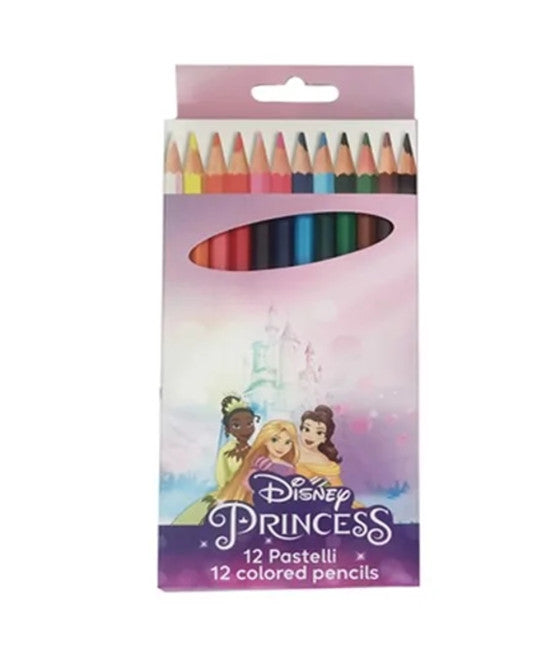 12 Buntstifte Farbstifte Buntstifte Prinzessinnen Zeichnung Schule Mädchen 955661
