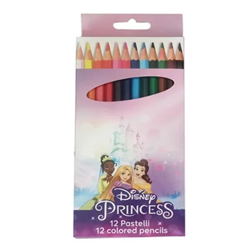 12 Buntstifte Farbstifte Buntstifte Prinzessinnen Zeichnung Schule Mädchen 955661