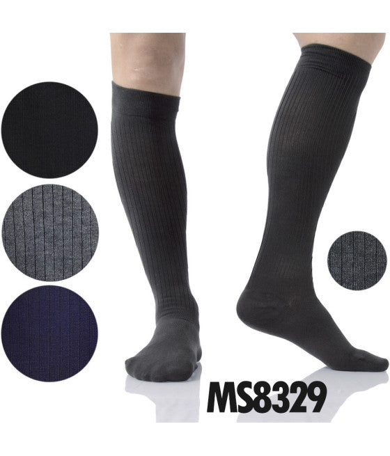 12 PAAR HERREN BAUMWOLLE LANGE SOCKEN VERSCHIEDENE FARBEN 40-46 KNIEHOCH MS8329