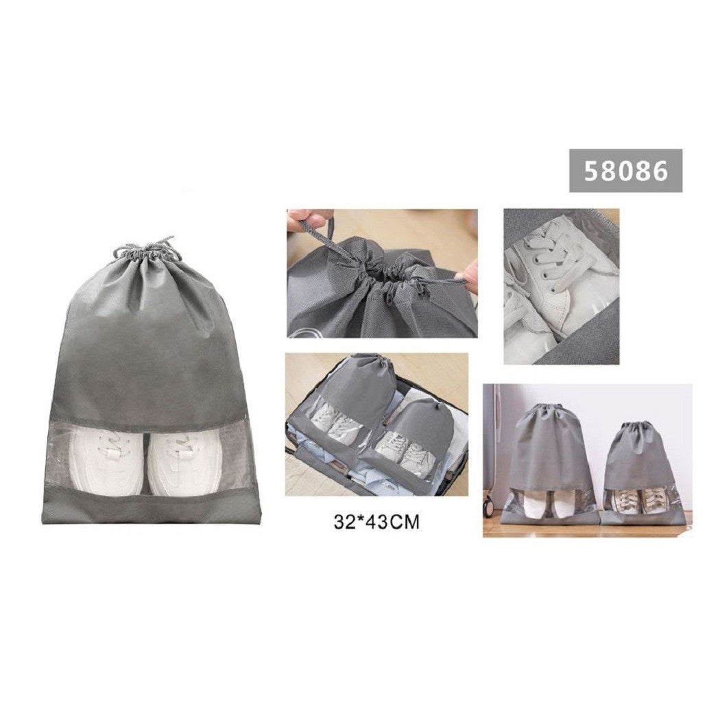 2 PZ BORSA SACCA PORTA SCARPE PORTASCARPE SPORT 32X43CM 58086