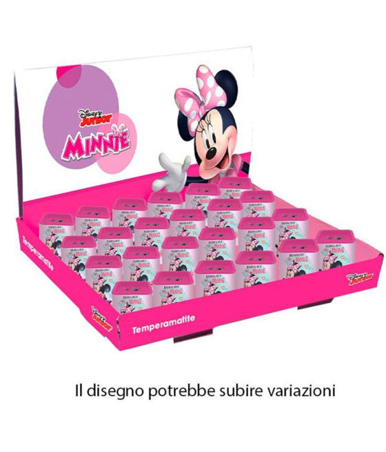 24 stück Bleistiftspitzer Square Doppelloch Minnie Mädchen 961419