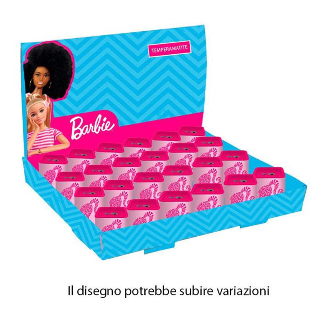24 stück Bleistiftspitzer in quadratischen Doppelloch Barbie Girls 961389