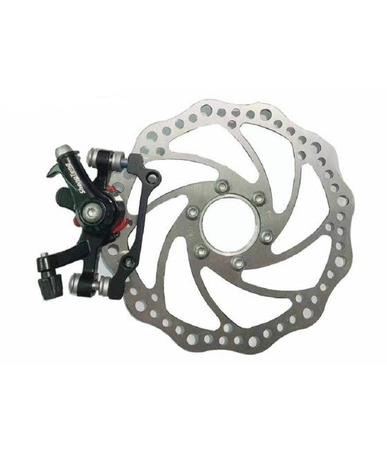 16 CM SCHEIBENBREMSSET MIT MECHANISCHEM BREMSSATTEL FÜR FAHRRAD ZX-9918