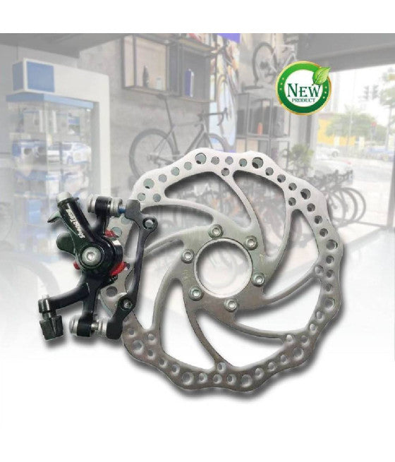 16 CM SCHEIBENBREMSSET MIT MECHANISCHEM BREMSSATTEL FÜR FAHRRAD ZX-9918