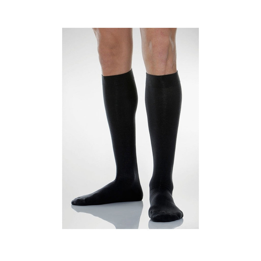 12 PAAR HERREN BAUMWOLLE LANGE SOCKEN SCHWARZ 40-46 KNIEHOCH A009-4
