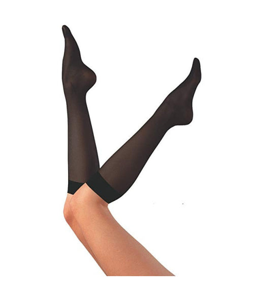 12 PAAR DAMENKNIESTRÜMPFE 20 DEN EINHEITSGRÖSSE SCHWARZ