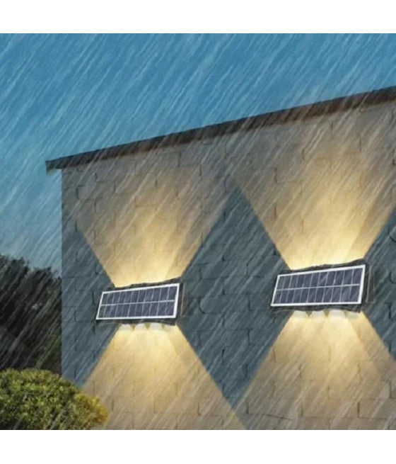 10 LED WASSERDICHTE SOLARPANEL-WANDLEUCHTE